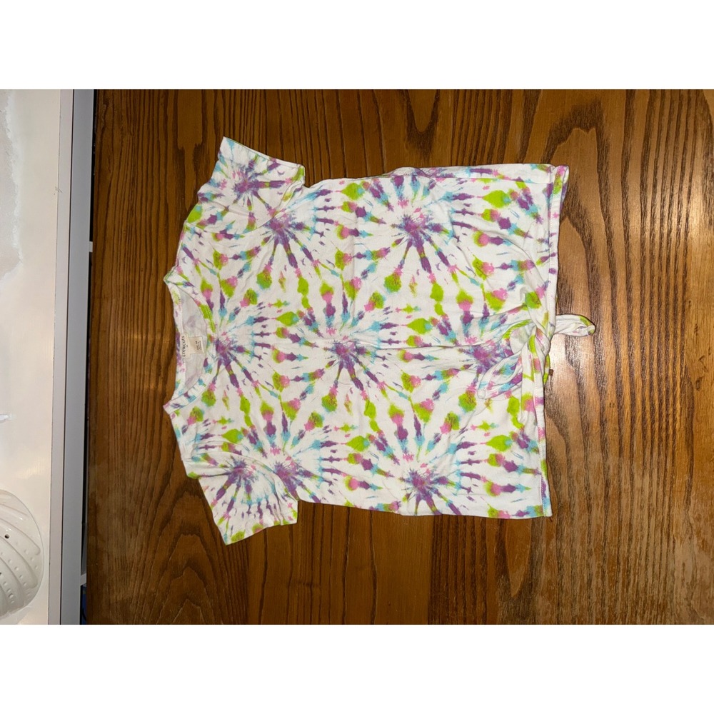 Crewcuts Kids Tie Dye Cotton Short Sleeve T Shirt Top Size 10